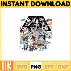 bluey star wars png, bluey chacracter png, instant download 1