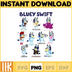 bluey swift png, bluey chacracter png, instant download