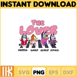 bluey the lover png, bluey chacracter png, instant download
