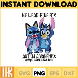 cartoon bluey autism png, bluey chacracter png, instant download