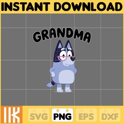 grandma life bluey nana png, bluey chacracter png, instant download