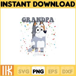 grandpa bob png, bluey chacracter png, instant download