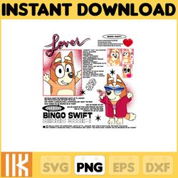 lover bingo swift png, bluey chacracter png, instant download