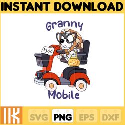 muffin granny mobile png, bluey chacracter png, instant download