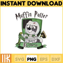 muffin potter slytherin png, bluey chacracter png, instant download