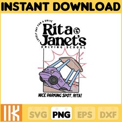 rita and janet's driving school png, bluey chacracter png, instant download