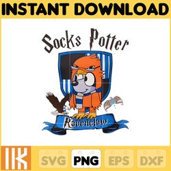socks potter ravenclaw png, bluey chacracter png, instant download