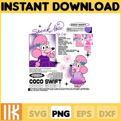 speak now coco swift png, bluey chacracter png, instant download