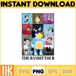 the bandittour png, bluey chacracter png, instant download