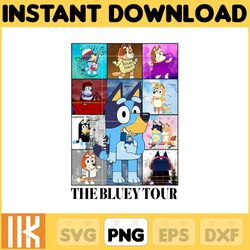 the bluey tour png, bluey chacracter png, instant download