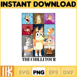 the chillitour png, bluey chacracter png, instant download