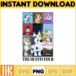 the muffintour png, bluey chacracter png, instant download