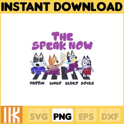 the speak now bluey png, bluey chacracter png, instant download