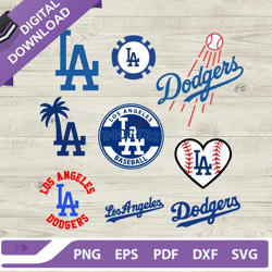 la dodgers baseball svg bundle, la dodgers baseball logo svg, mlb baseball svg png eps dxf-larendarollins