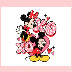 vintage mickey and minnie xoxo svg,valentine svg,valentine day ,valentine,happy valentine, cupid svg