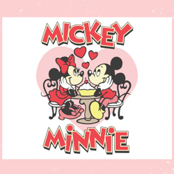 vintage valentines day mickey and minnie heart svg,valentine svg,valentine day ,valentine,happy valentine, cupid svg