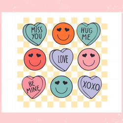 vintage valentines day positive vibes conversation hearts svg,valentine svg,valentine day ,valentine,happy valentine, cu