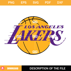 Los Angeles Lakers SVG, Logo Lakers SVG, Lakers NBA Team Logo SVG,NFL svg, NFL foodball