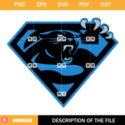 super carolina panthers logo svg, keep pounding svg,nfl svg, nfl foodball