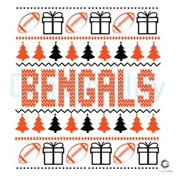 retro bengals christmas svg football team file design,nfl svg,nfl football,super bowl, super bowl svg,super bowl 2024