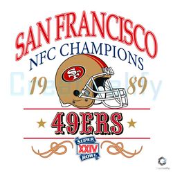 san francisco 49ers svg nfc champions 1989 file,nfl svg,nfl football,super bowl, super bowl svg,super bowl 2024