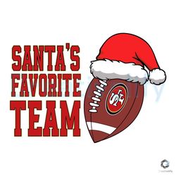 santa's favorite team svg san francisco 49ers team file,nfl svg,nfl football,super bowl, super bowl svg,super bowl 2024