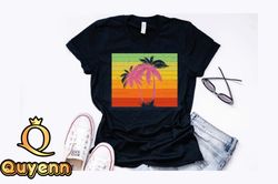 vintage retro palm tree summer design design 286