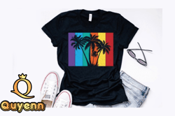 palm tree vintage retro design design 287