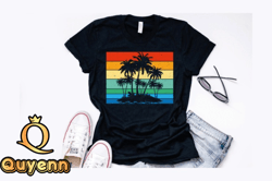 palm trees retro style vintage design design 289