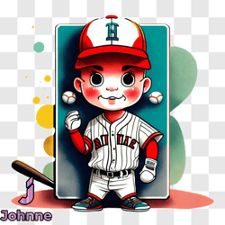 young boy in baseball attire playing sports png design 25