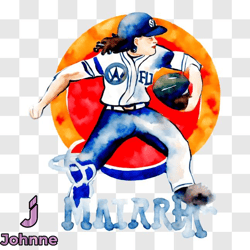 dynamic baseball player throwing the ball png design 31