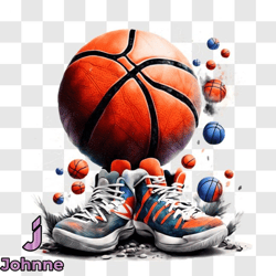 basketball shoes symbolizing love and friendship png design 45