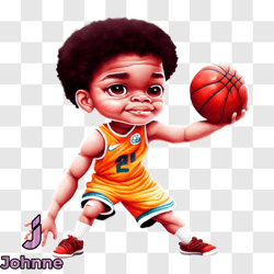 young boy with basketball png design 55