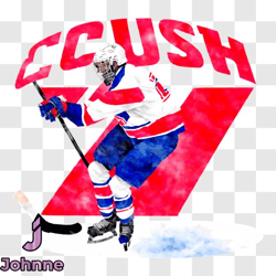 cush hockey team advertisement png design 119