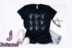 vintage botanical flower t shirt design design 197