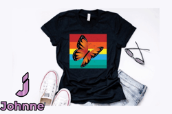 retro vintage butterfly t shirt design design 215