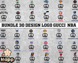 bundle 30 design logo gucci nba, nba logo,nba logo team,nba png,nba tumbler, nba design 09