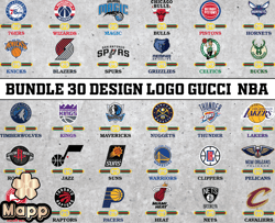 bundle 30 design logo gucci nba, nba logo, nba logo team, nba png, nba tumbler, nba design 08