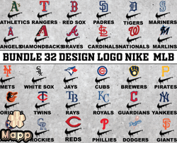 bundle 32 design logo nike mlb, mlb logo, mlb logo team, mlb png, mlb tumbler, mlb design 12