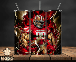 san francisco 49ers tumbler wraps, logo nfl football teams png,  nfl sports logos, nfl tumbler png design by yummi store