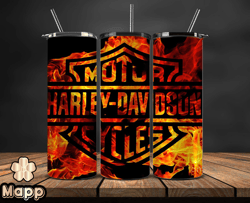 Harley Tumbler Wrap,Harley Davidson PNG, Harley Davidson Logo, Design by Mappp 07