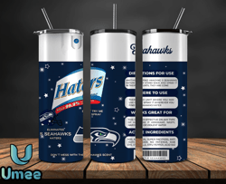 seattle seahawks haters be gone tumbler png, nfl teams, nfl logo 14