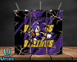 minnesota vikings tumbler wrap, sonic tumbler wraps,  nfl logo tumbler,nfl teams, nfl sports design by umee store 32