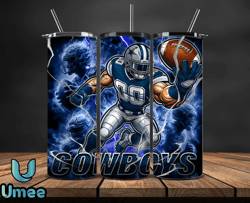 dallas cowboys tumbler wrap glow, nfl logo tumbler png, nfl design png by umee store-09