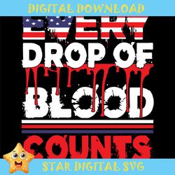 every drop of blood counts svg