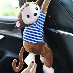 creative monkey shaped car tissue box