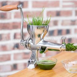 hand stainless steel wheatgrass manual juicer