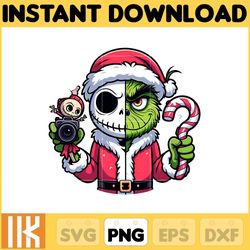 nightmare before christmas png, jack skellington png, grinch png, chistmas jack grinch, chistmas movie character sublima