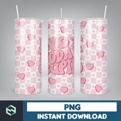 valentine tumbler wrap png, valentine 20oz skinny tumbler designs, valentine sublimation designs, valentines day tumbler