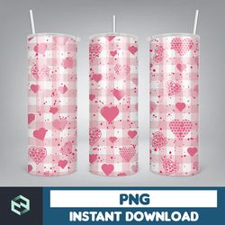 valentine tumbler wrap png, valentine 20oz skinny tumbler designs, valentine sublimation designs, valentines day tumbler